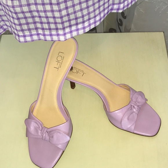 lavender kitten heel shoes